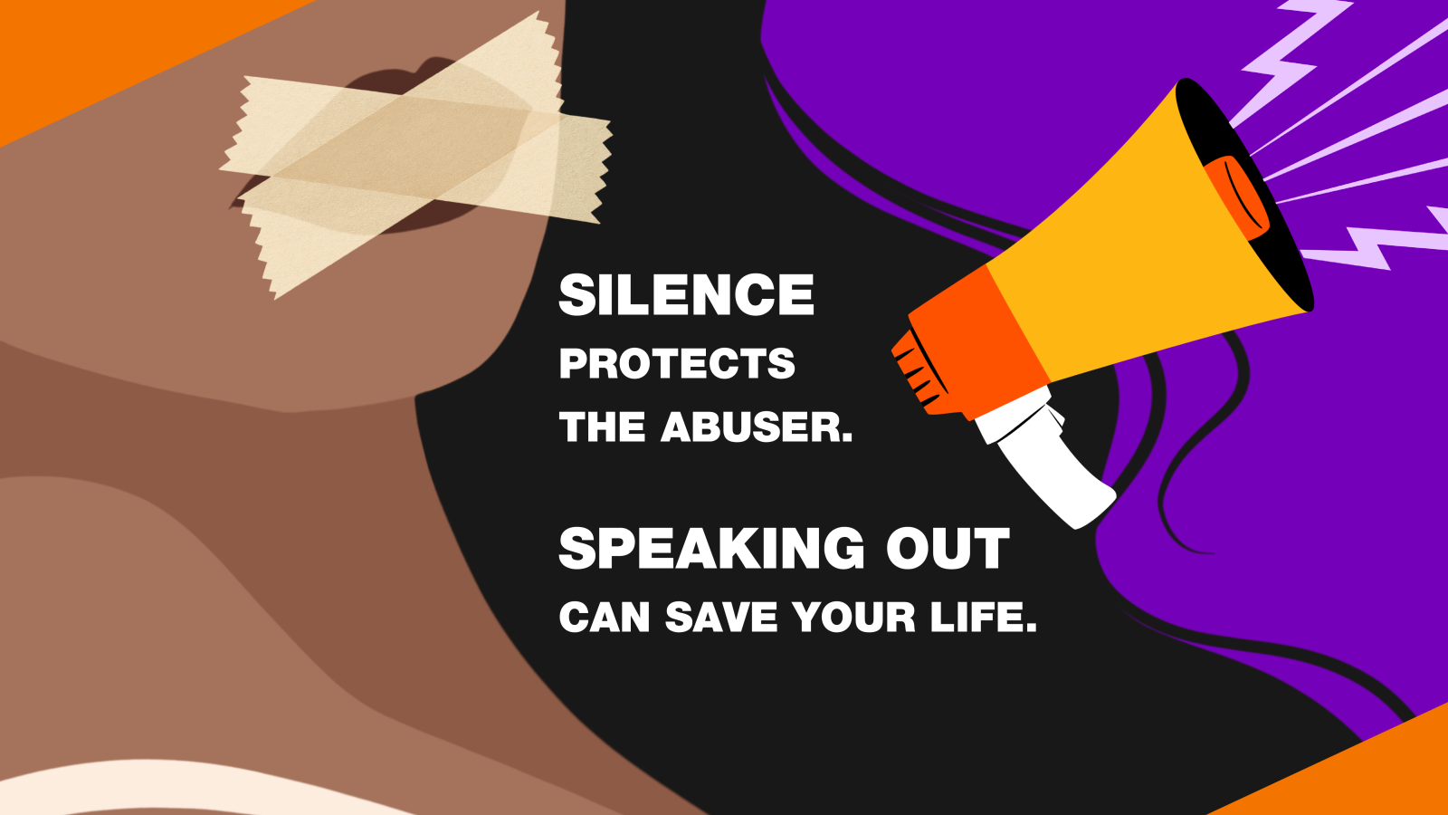 Silence protects the abuser